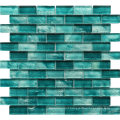 Blue Crystal Glass Mosaic Tiles for Swimming Pool Backsplash